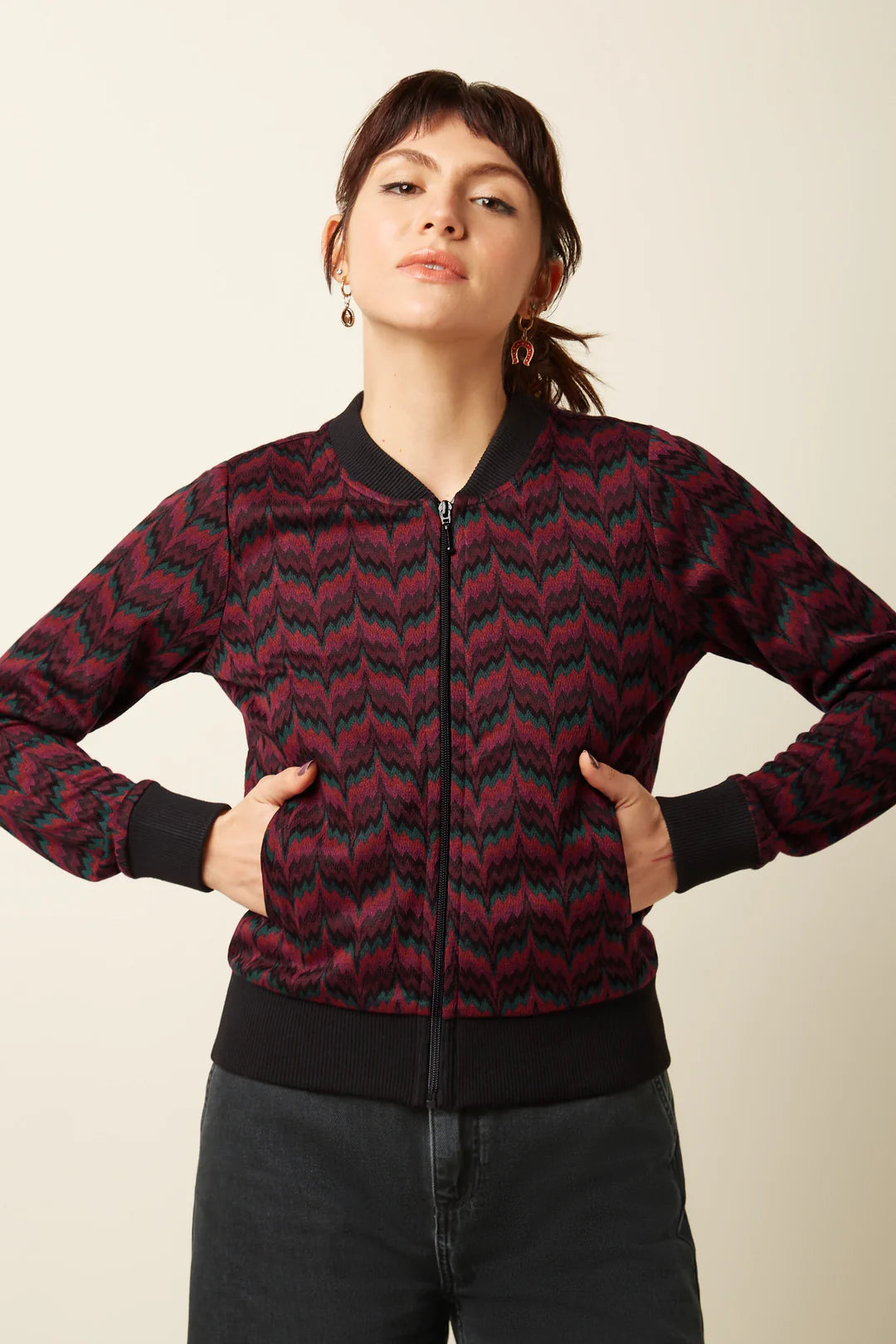 Chaqueta Bessie Estelle Zigzag