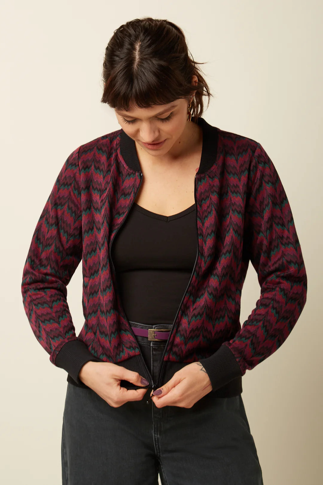 Chaqueta Bessie Estelle Zigzag