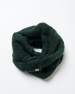 Cuello en tejido bouclé reciclado Verde Botella 35CUBU731