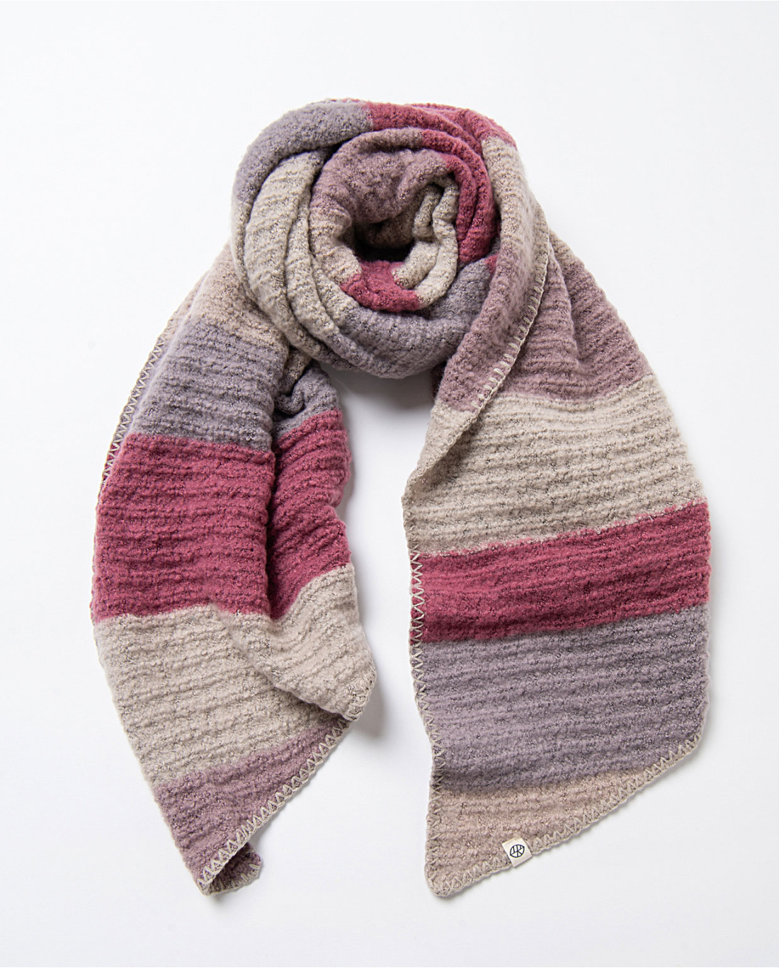Bufanda tricot de rayas Gris 35BUNA731