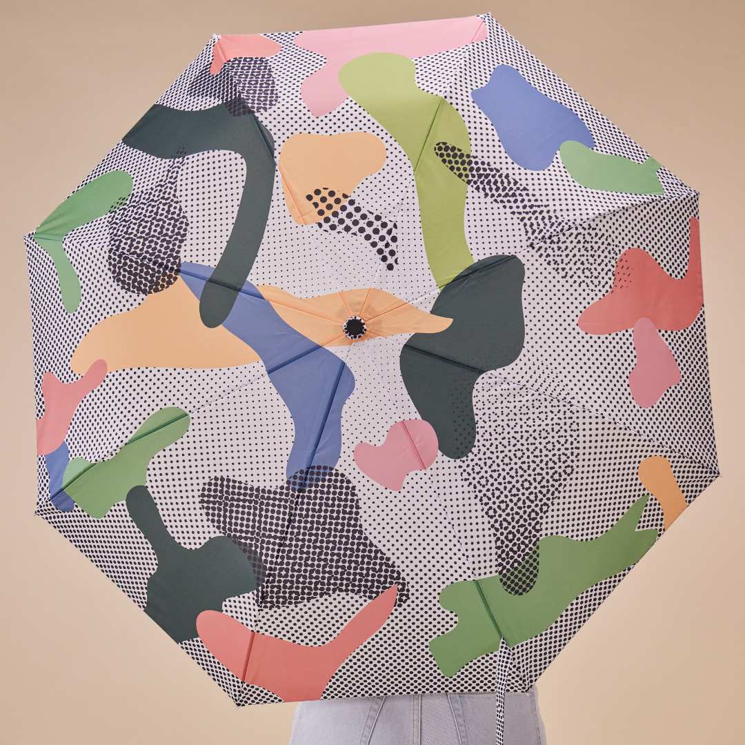 Paraguas ecológico con forma de cabeza de pato Dots