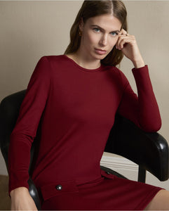 Vestido corto y recto evasé Rojo Inglés 565LISA711-49