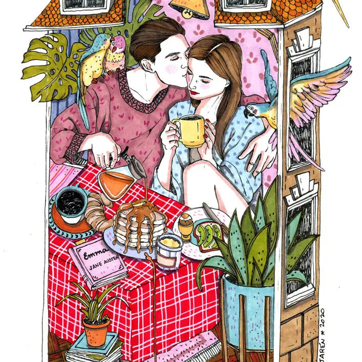 Brunch Couple - Lámina artística