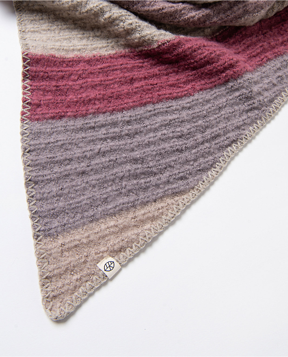 Bufanda tricot de rayas Gris 35BUNA731