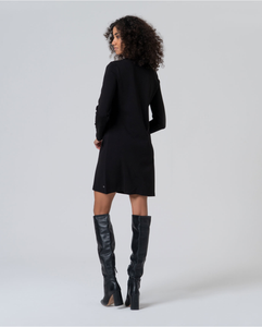 Vestido corto y recto evasé Negro  565LISA711-00
