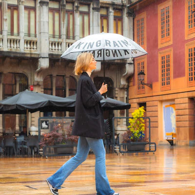 Paraguas transparente "Fucking Rain"