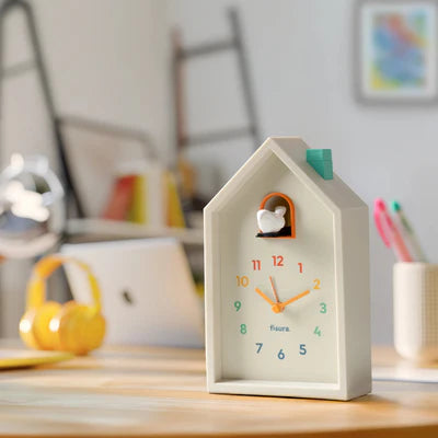Reloj despertador cuco casita multicolor
