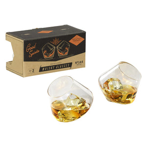 Vasos de whisky balancín - Juego de 2