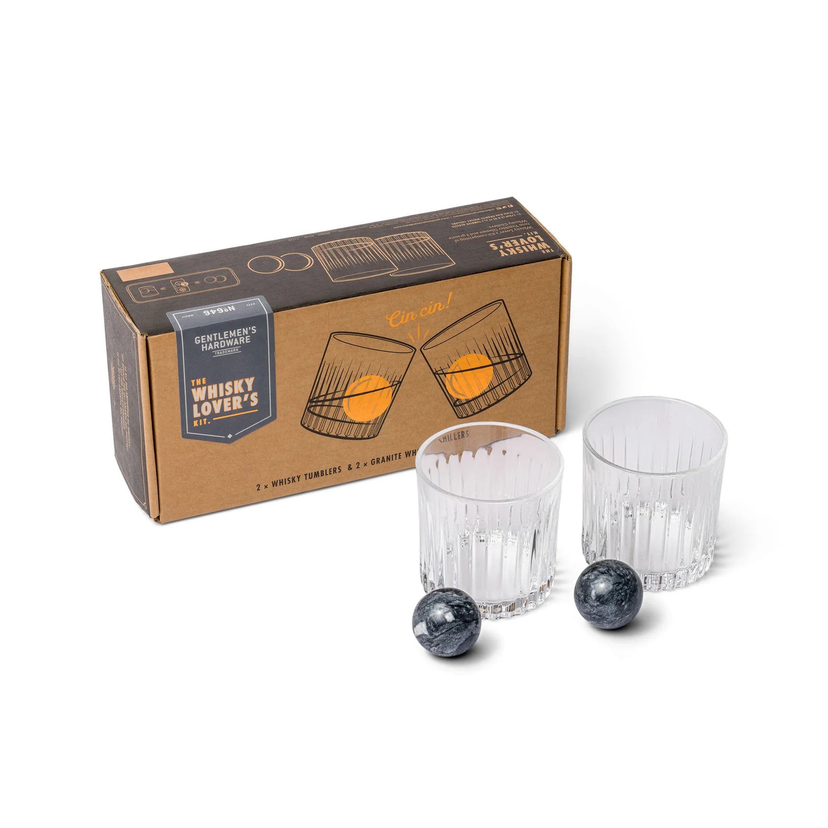 Juego de vasos para whisky y piedras para hielo