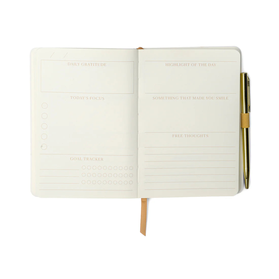Diario de gratitud con bolígrafo - Actitud de gratitud