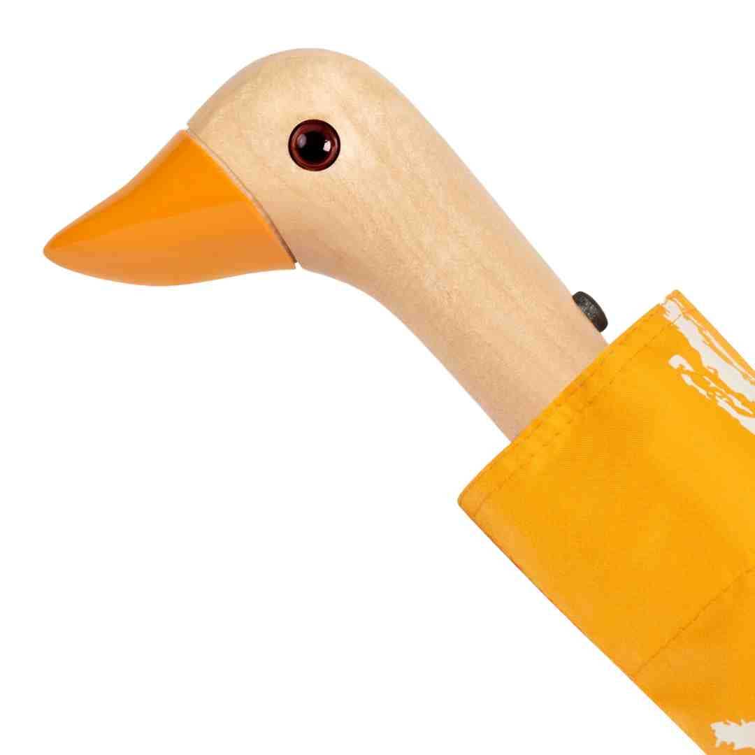 Paraguas de pato ecológico compacto amarillo Saffron Brush