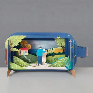 Postales 3D, abuelos