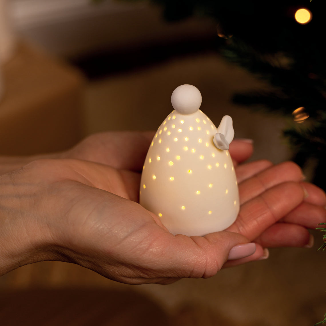 Mini ángel de luz LED "Puntos, Pequeño" 90765